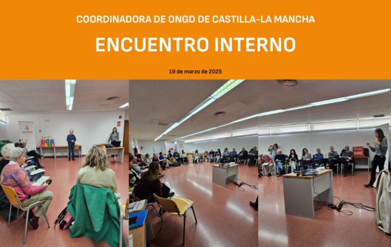 Celebrado el ENCUENTRO INTERNO de la Coordinadora de ONGD de CLM
