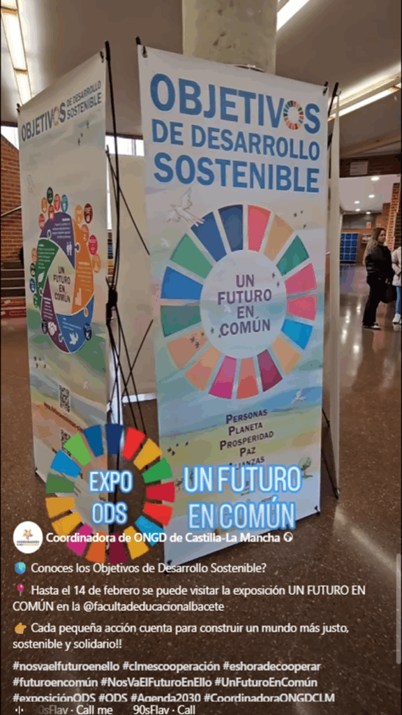 La Facultad de Educación de la UCLM en Albacete acoge la Exposición ODS «Un Futuro en Común»